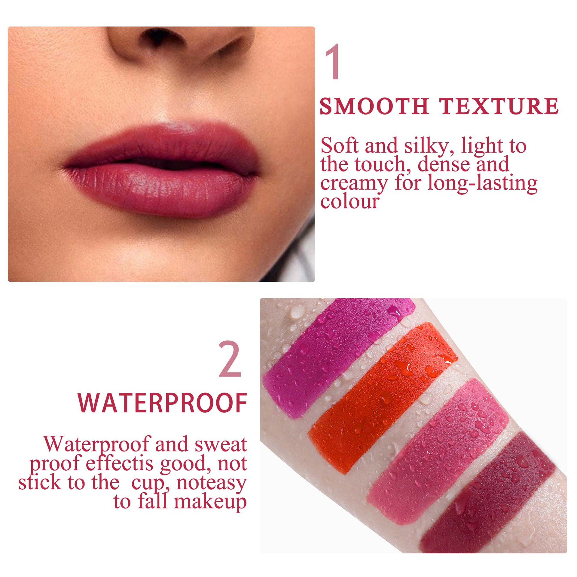 SHCOETY's cross-border bestseller, a new type of beauty product that does not stick to the red water on the cup mouth, does not fade, and is a matte and long-lasting lip gloss undefined