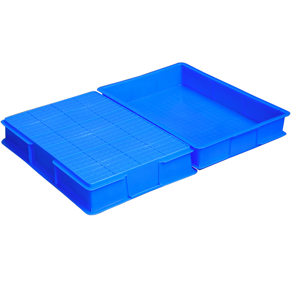 联生6#方盘615*420*95塑料方盘周转箱蓝色养殖塑胶浅盘加厚方盆