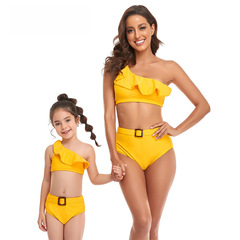 New Bikini European and American swimsuit Hi Fish parent-child swimsuit off-shoulder bikini factory wholesale 