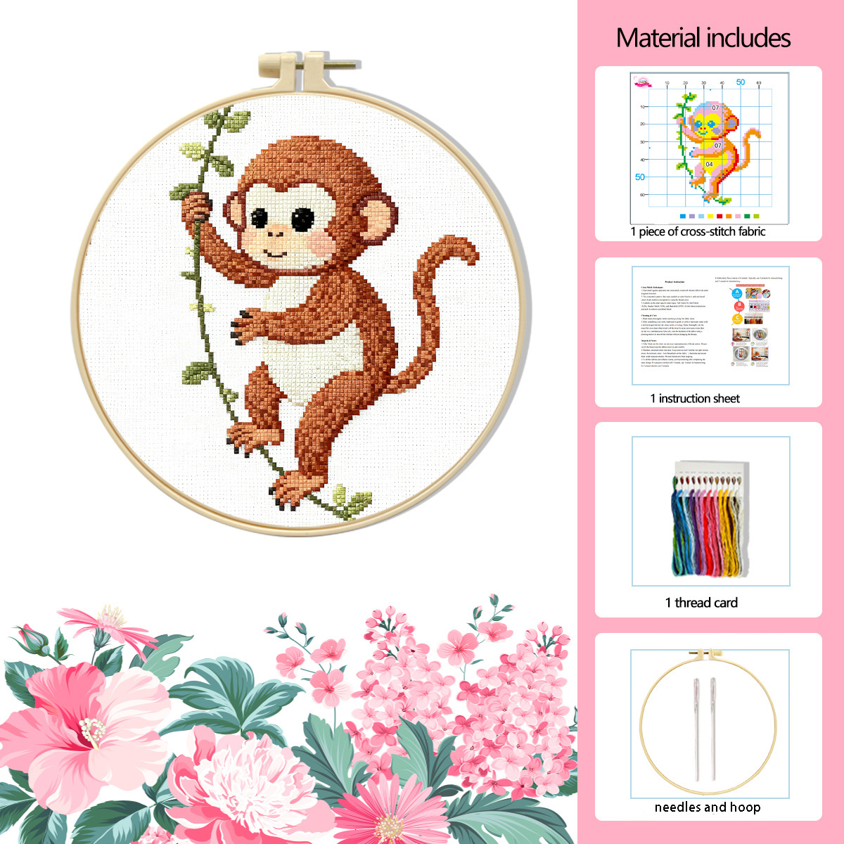 Nuevo cross-border niños hechos a mano paquetes de materiales DIY principiantes principiantes dibujos animados simples animales image 13