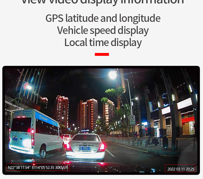 Popular Foreign Trade Metal Car-Mounted Android Large-Screen USB Dashcam with Adas Driving Assistance