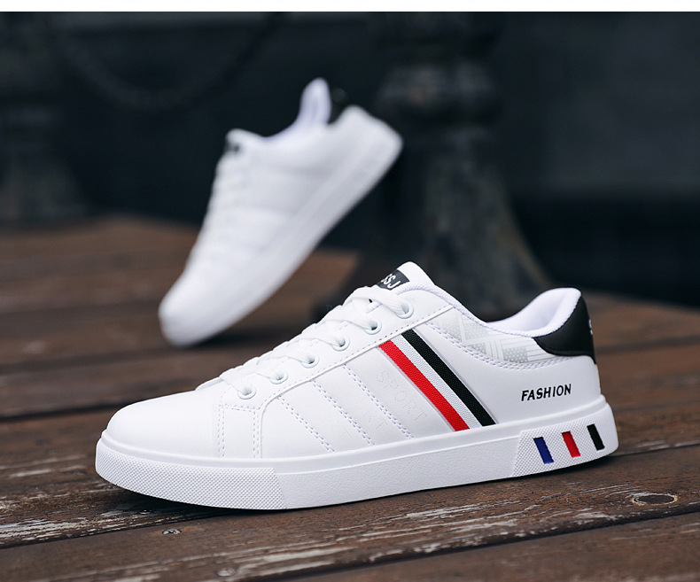 P Men S Shoes Fall New Youth White Trendy Sneakers Popular Versatile Casual Leather Sports_voghion.com