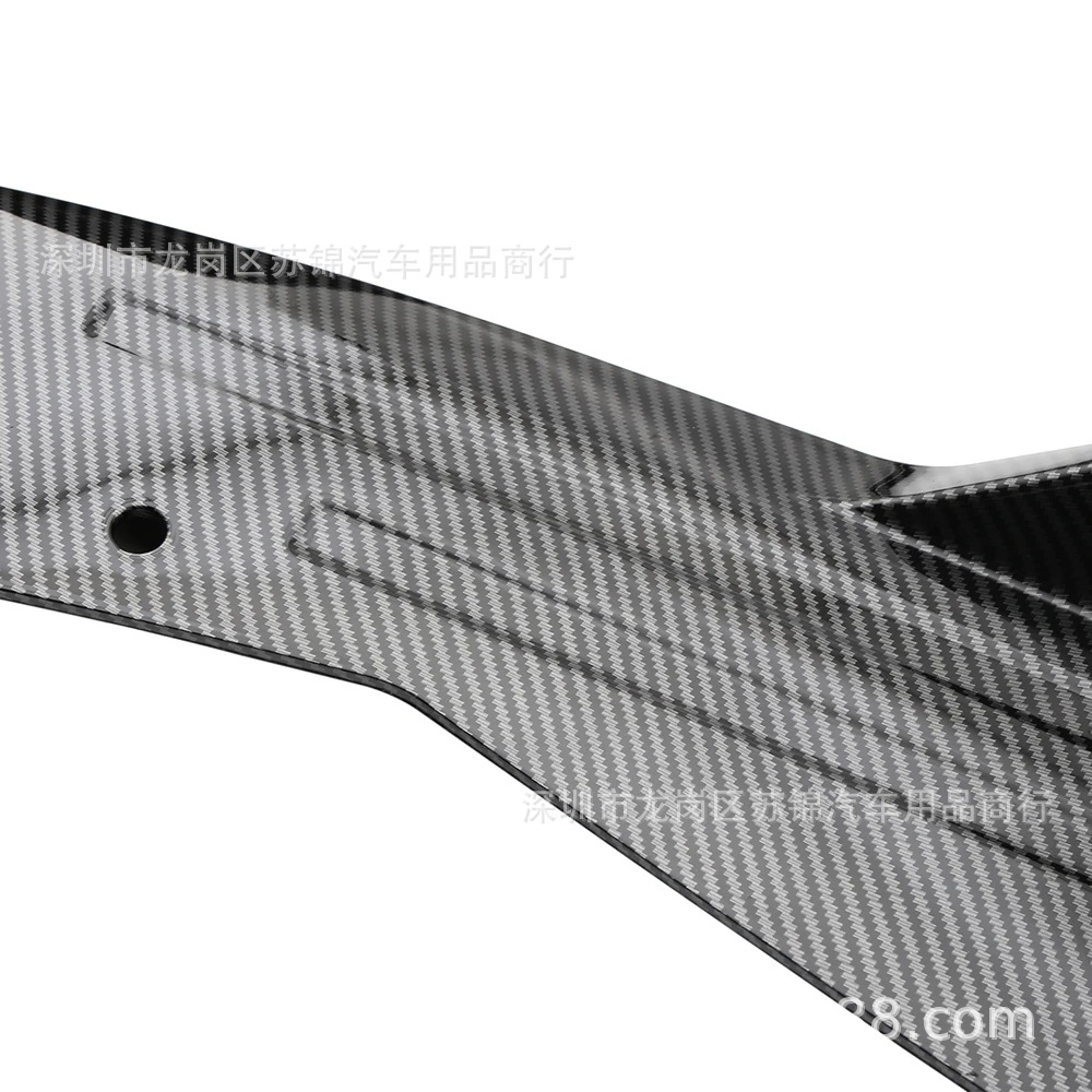Universal Car Rear Bumper Protector 48cm Glossy Black Car Modification Rear Corner Small Bumper Guard Car Side Skirt