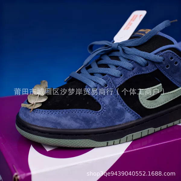 Collaboration Model Dunk Low Low-Top Sneakers for Men and Women, Sports Casual Shoes in Black, Matcha Green, White, Black, Blue, Gray, and White Silk
