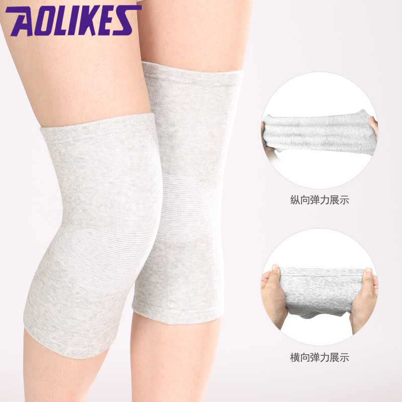 Rodillera de carbón de bambú habitación con aire acondicionado elástico de punto rótula confinamiento rótula caliente protección de la rodilla equipo de protección transpirable en stock