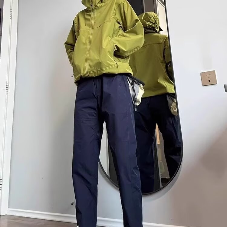 Design Sense Paratrooper Pants Men's Tapered Outdoor Hiking Waterproof Windproof Pants Trendy Brand Travel Sports Casual Pants