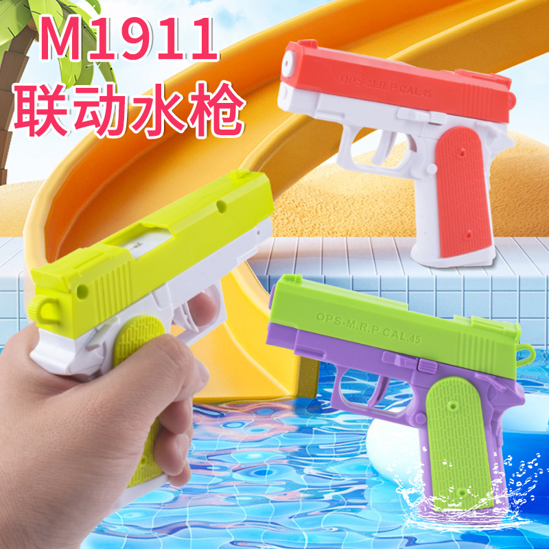 Juguetes de agua para niños Glock pistola de agua manual de vuelta a los niños de verano pistola de agua pequeña barraca mayorista