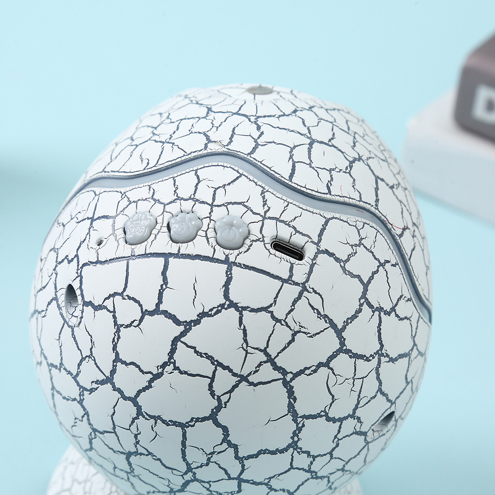 Huevo de dinosaurio, proyector de cielo estrellado, ruido blanco, música Bluetooth, grieta, lámpara de nebulosa, ondas de agua, luz de noche para niños