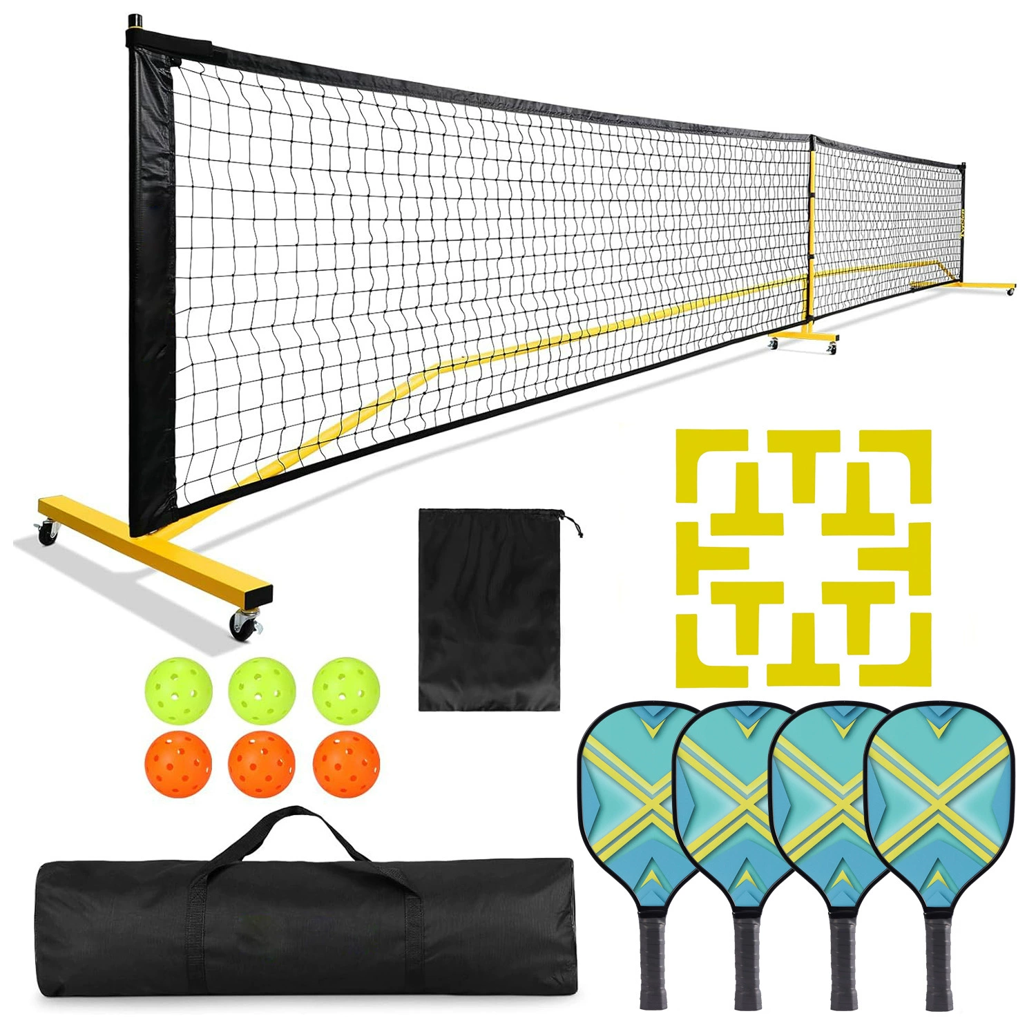 Poppita Pilling Stadium Grid Grid Set Set Set outdoor Sports Training Silicone Positioning Line Line