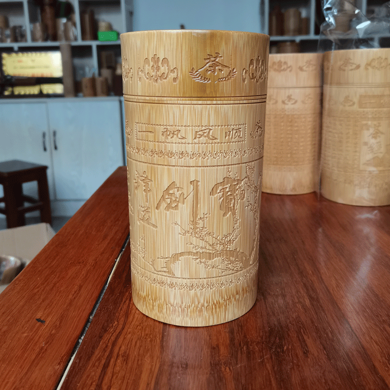 竹制品竹筒茶叶罐厂家直供茶叶桶竹桶竹杯竹密封茶叶桶免费刻logo-阿里巴巴