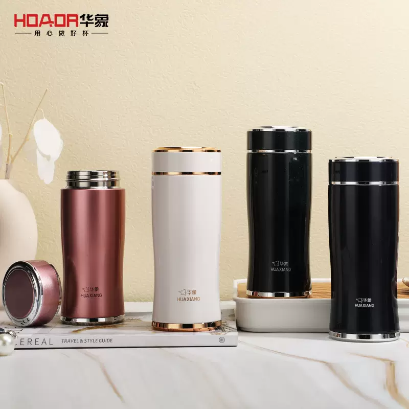 女士休闲杯316不锈钢内胆泡茶杯保温杯高颜值便携水杯礼品杯logo