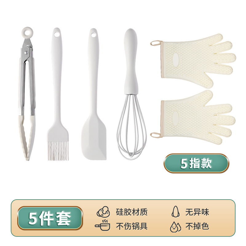 Silicona mini raspador hornear herramienta traje resistente a altas temperaturas aceite cepillo grado alimenticio huevo batidor hogar alimentos clip freír pala image 16