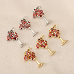 �~18K��ɐ��ʯ�t�Ʊ���ƿ�pȦ�����Ή��tɫ�ʯdiy��������l