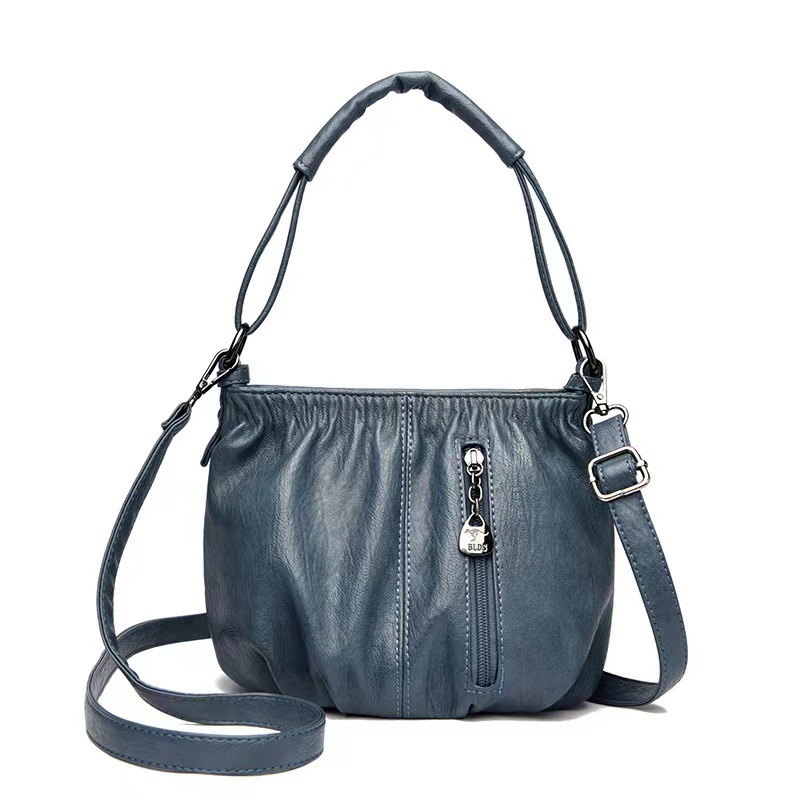 Bolso plisado exclusivo transfronterizo para mujer, bolso de mano tipo bandolera de un solo hombro, retro, para mamá, novedad de 2024