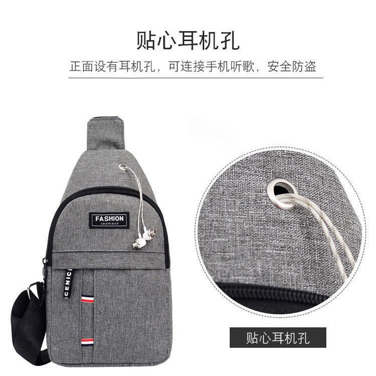 Bolso de pecho para hombre 2021 Nuevo estilo casual coreano Oxford tela de moda deportiva bolsa pequeña bolsa de mensajero de hombro mochila de lona bolso de hombre