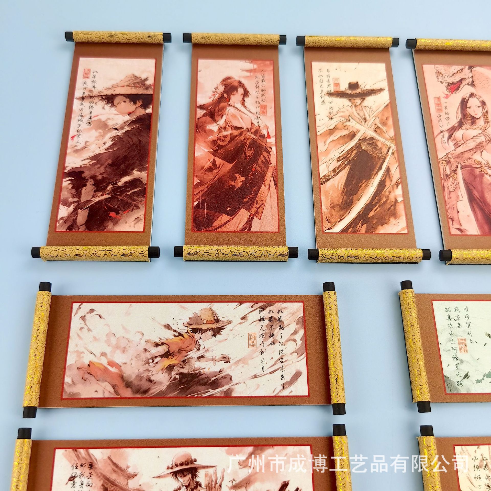 The Factory Supplies Scroll Refrigerator Magnets, Anime and Film-Related Cultural and Creative Gifts, Scroll Refrigerator Magnets, Museum Cultural and Creative Products