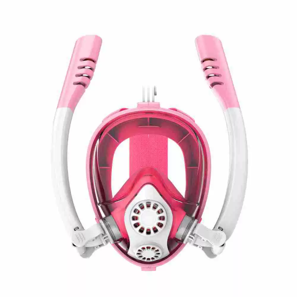 Полностью сухая детская маска для подводного плавания, маска для подводного плавания Самбо, силиконовая маска для подводного плавания с двойной трубкой на все лицо