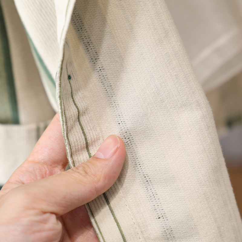 7743 camisa de pana para niños 2025 nueva camisa de manga larga a rayas de primavera y otoño para niños