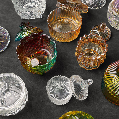 Crystal demagnetization bowl Yushouyan purified glass bowl White crystal demagnetization gravel diffuser container jewelry storage box