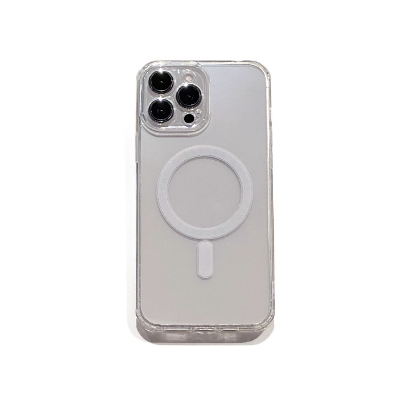 Apple 16promax 細穴磁気電話ケース iphone15 アクリル透明保護カバー充電に適しています|undefined