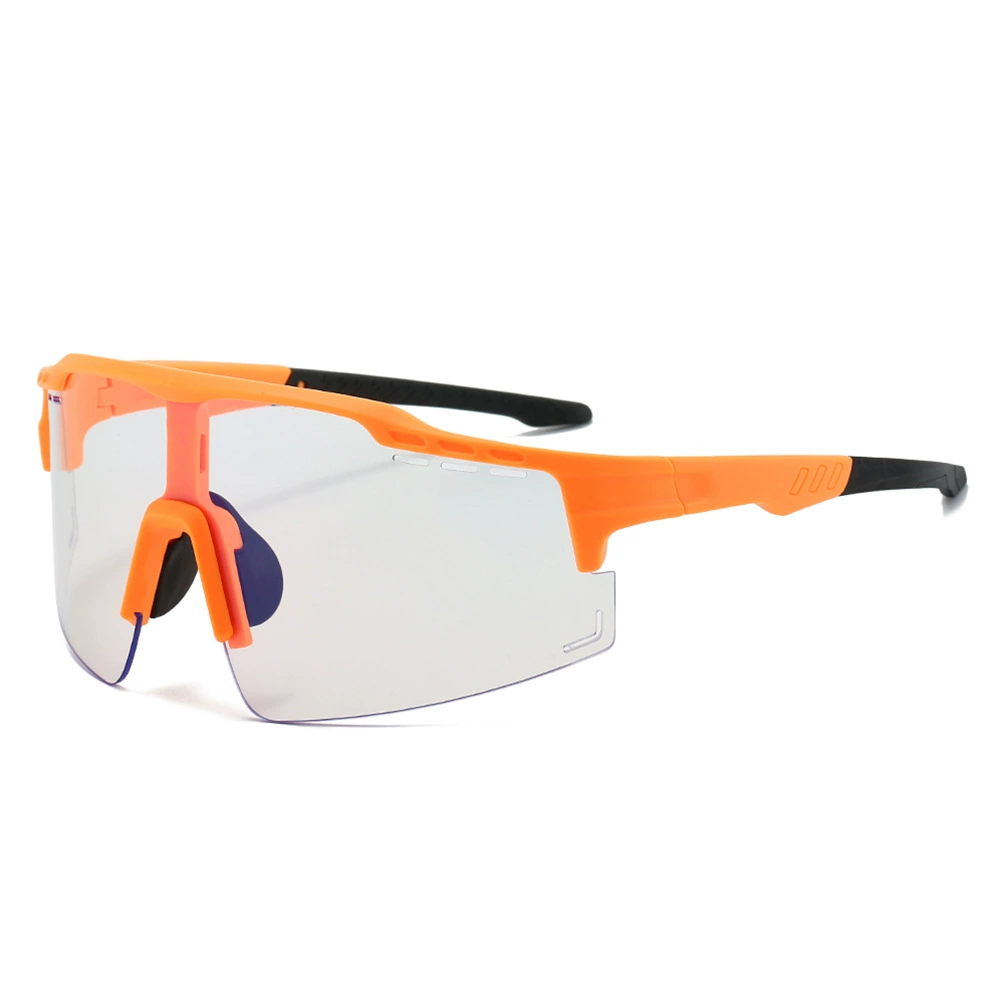 Cross -border new high -definition PC anti -blue light discoloration sports ride glasses European and American tide sunscreen mirror sunglasses