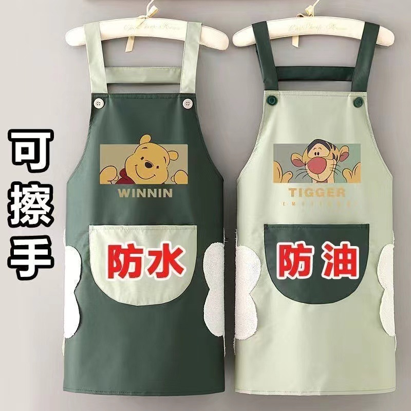 防水防汚エプロン キッチン調理用 防油 屋台用 男女兼用 飲食店 水産物 洗い物用 汚れにくいエプロン 漫画柄|undefined