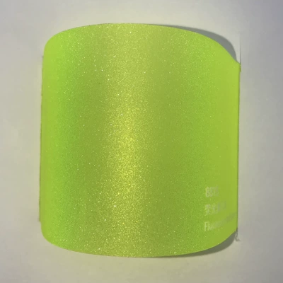 Car headlight protective film light highlights decorative protective film car - 8815-fluorescent-yellow-flash-point-039m15-rollscarton