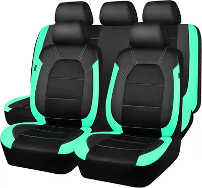 Universal seat cover – Trade Export - lake-green-and-black-9-piece-set-five-seats