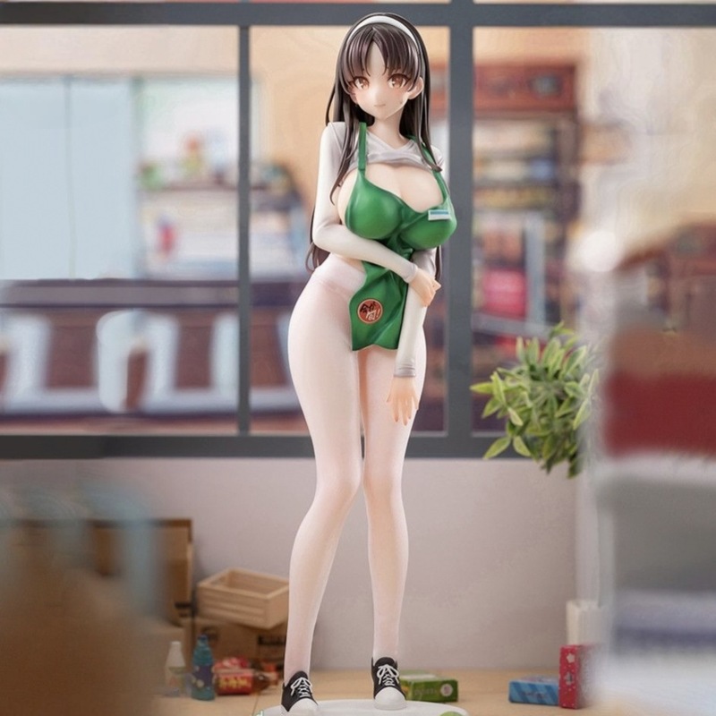 美少女营业花宫茉莉二次元温柔桌面摆件动漫店员小姐机箱手办模型|undefined