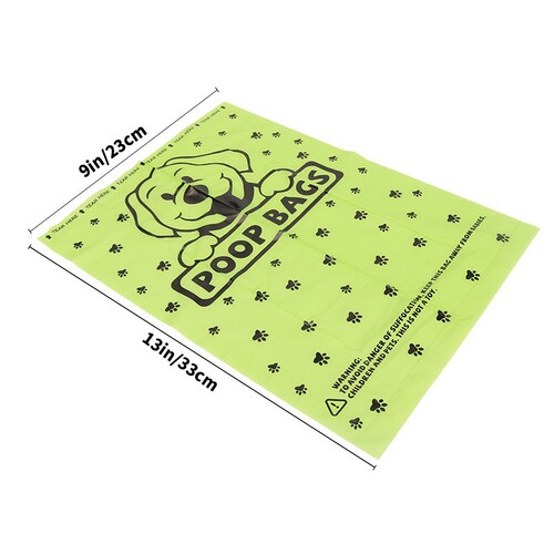 Cross-border pet waste bags fully biodegradable pooper scooper bags cornstarch pet waste bags compostable dog poop bags
