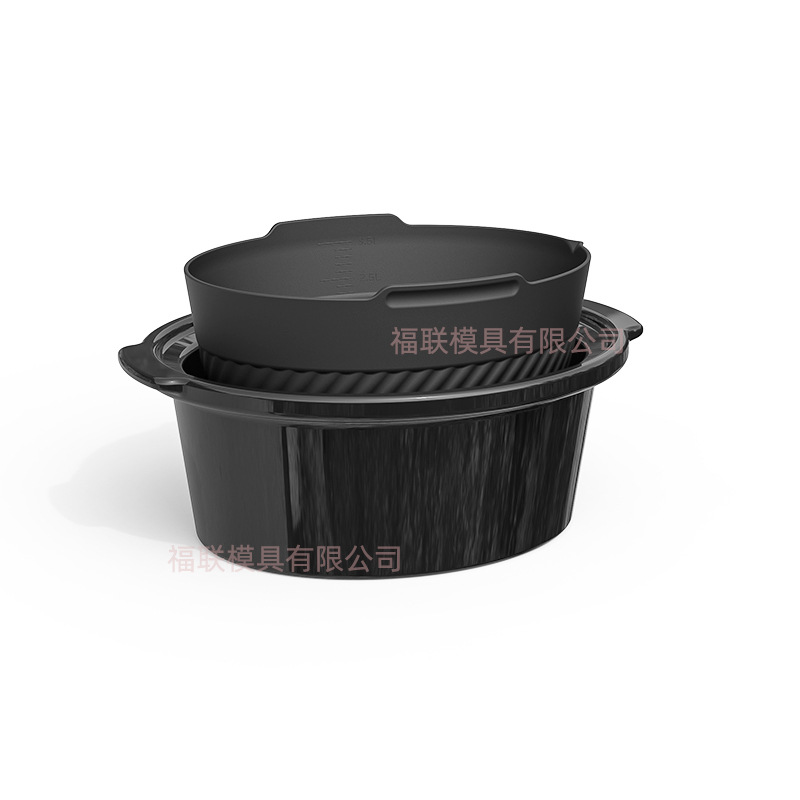 6qt7qt Oval Slow Cooker Forro de silicona de cocina lenta integrada