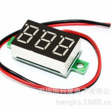 2 провода 2,3-30V DC 0.36LED цифровой дисплей низкий старт DC12V 24V DC вольтметр