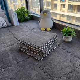 轻奢简约拼接地垫客厅卧室防滑易打理脚垫家用宝宝早教防摔爬爬垫