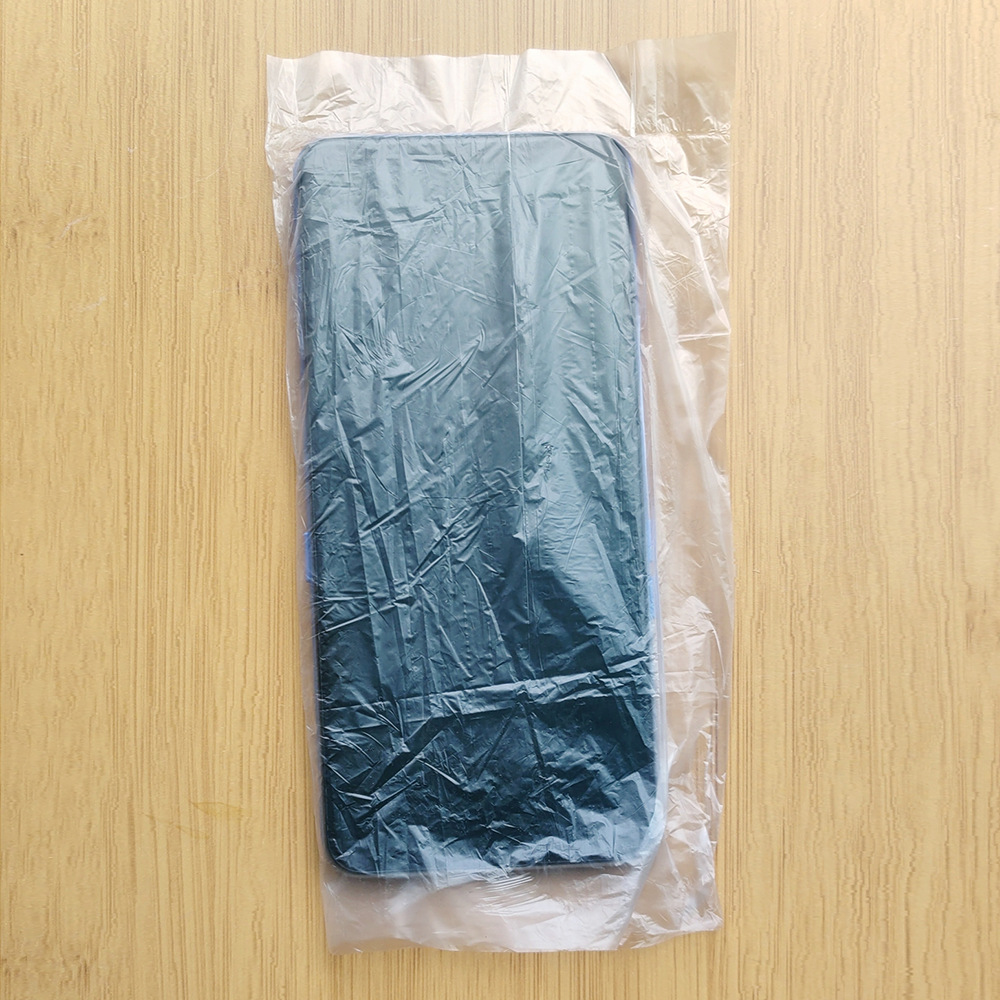 Large PE film low-pressure flat-mouth plastic packaging bag, transparent moisture-proof food lychee inner bag