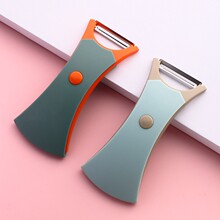 二合一瓜果削皮器厨房家多功能瓜果刨花边去皮两用刨子 旋转收纳