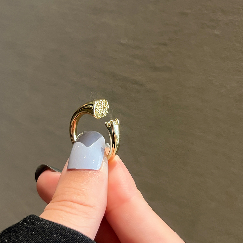 Casual Geometric Silver Plated Plating Open Ring
