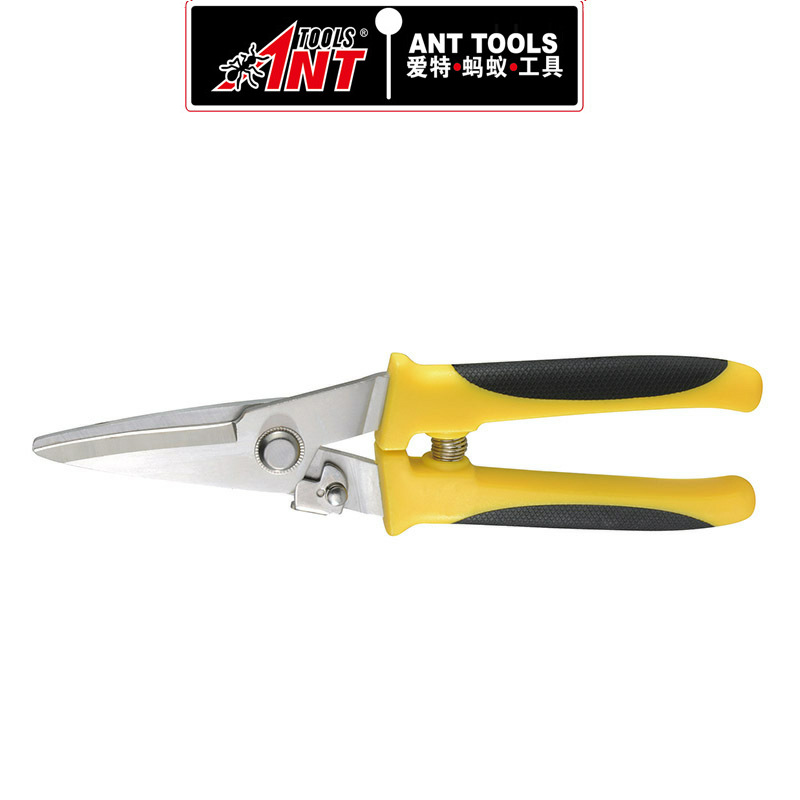 批发五金工具剪刀 不锈钢铁皮剪刀 PVC手动线槽剪电工用电线剪刀