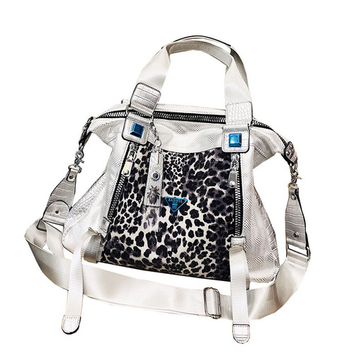 6390-8 Tote Bag for Women,  New Collection: Large-Capacity Leopard-Print Crossbody Bag, Chic & Unique High-End Handbag