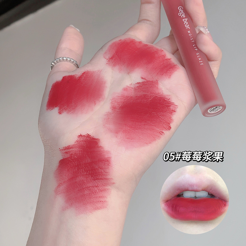 Gege bear 晶莹润透唇釉雾面哑光柔雾唇泥素颜显白高颜值少女口红|undefined