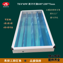 LED新款非标灯盘吊装嵌入式暗装有机片灯盘应急T8/T5胶片灯盘