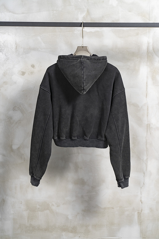 Title 9, Vintage Washed Plush Shorts Hooded Womens Sweater