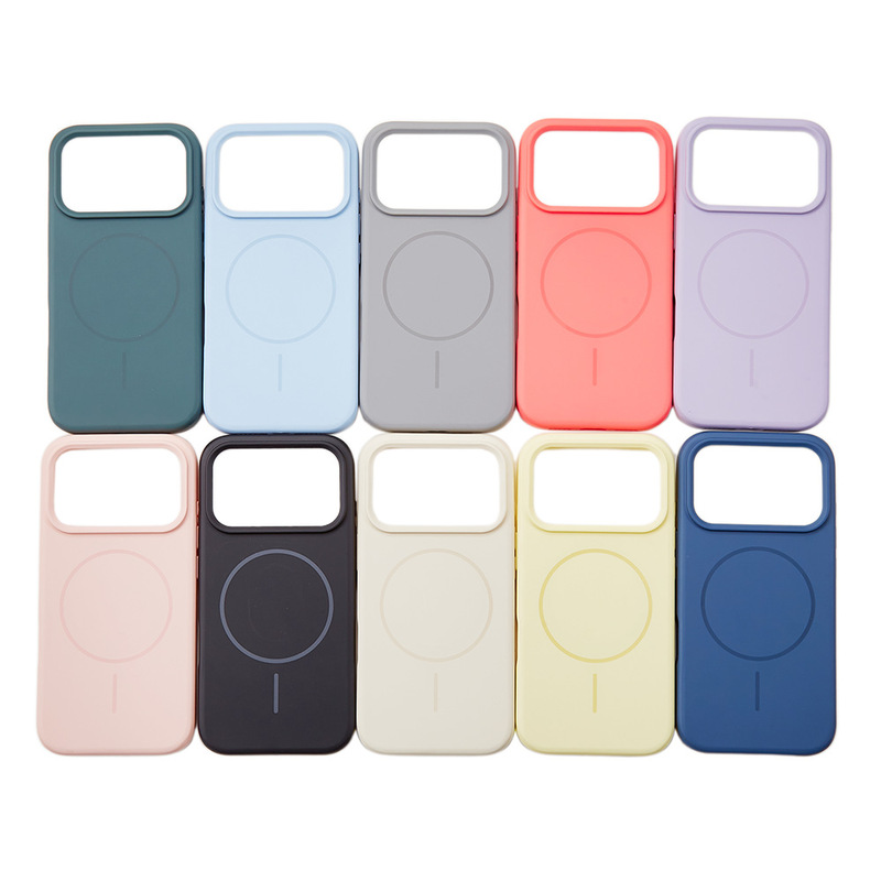 Imitation Original 2.0 Solid Color Magnetic Strong Phone Case Magsafe Compatible with Apple 18Promax/17/16 Imitation Liquid