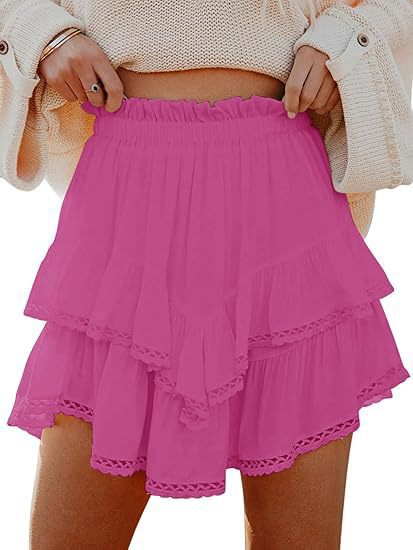 2025 European and American Cross-Border Bohemian Women's Pleated Multi-Layer Cake Skirt High Waist Golf Tennis Mini Skirt 2025 European and American Cross-Border Bohemian Women's Pleated Multi-Layer Cake Skirt High Waist Golf Tennis Mini Skirt