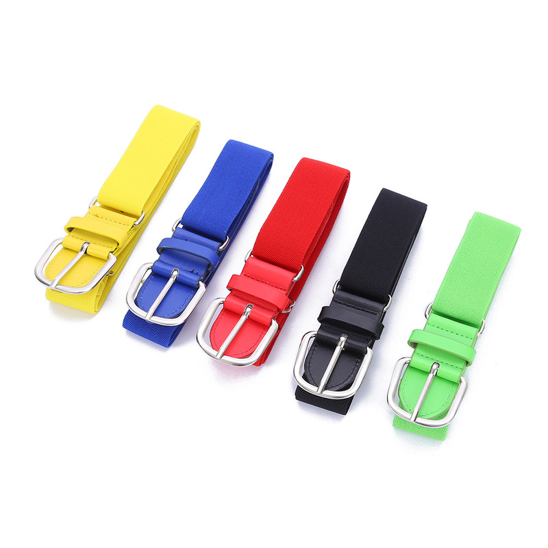 Youth Elastic Baseball Belt, Elastic Softball Belt, Fashionable Decorative Alloy Belt Wholesale Cross-Border