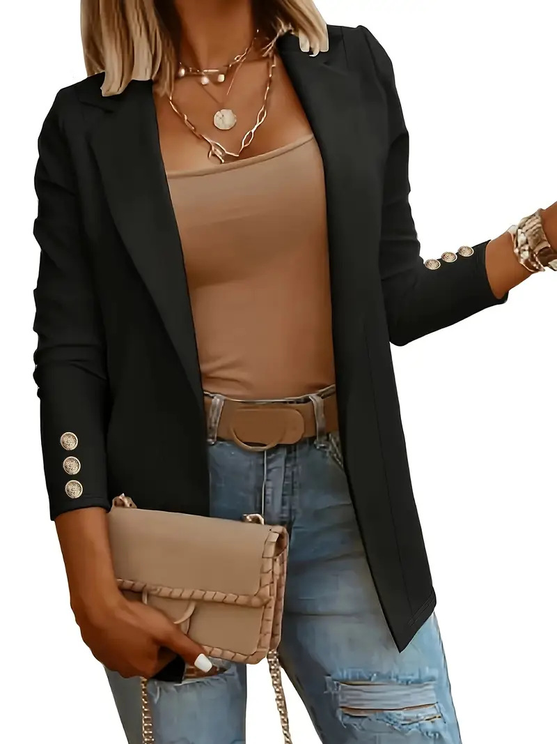 Blazer Femme Chic Et Élégant Veste De Tailleur Pour Bureau_voghion.com