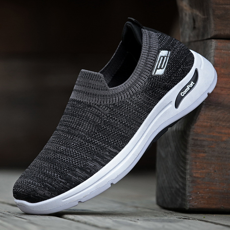 Primavera coreana nuevo estilo de tela de cuchilla de moda de malla zapatos casuales de hombre zapatos deportivos simples