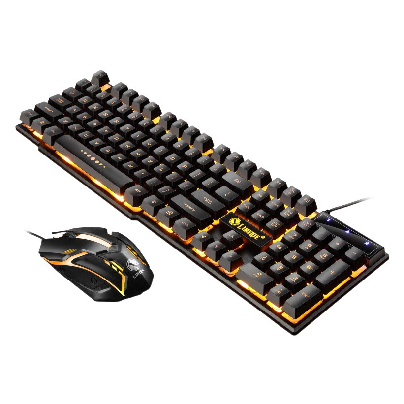 Force magnesium GTX300 клавиатура мышь костюм Проводная USB игровая мышь клавиатура светящийся комплект периферийных оптом