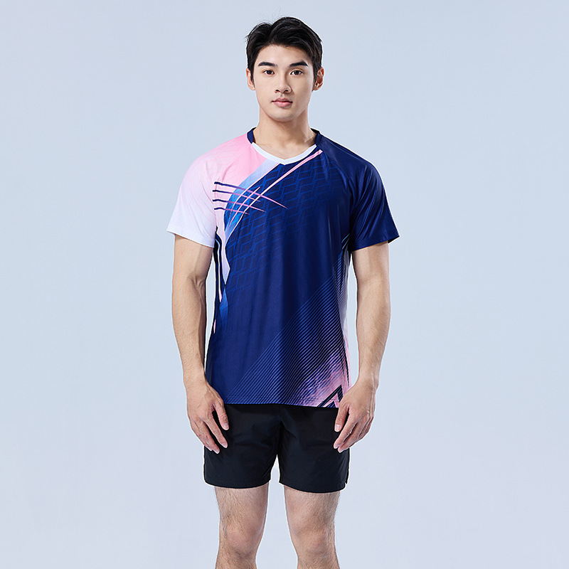 Nuevos trajes deportivos de bádminton se pueden imprimir ropa de entrenamiento ropa de voleibol de aire secado rápido ping-pong 1503