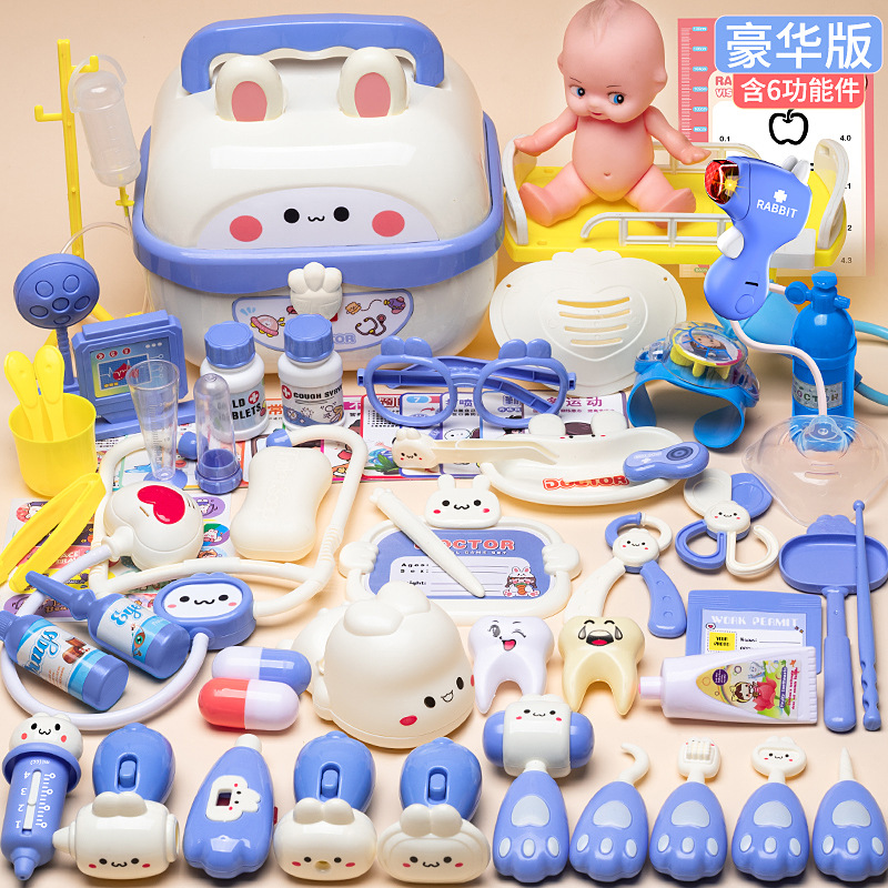 Blue storage box, set, 74 pieces