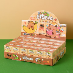 卸売りのカピバラのブラインドの箱のキーホルダーの子供のペンダントの安い学校の入り口は小学生のおもちゃのブラインドの箱を並べます。